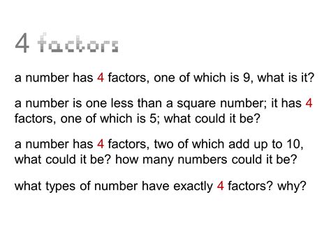 What are the factors of 4 [SOLVED] - mathwarehouse.com