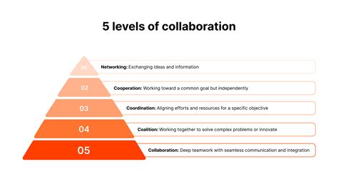 What are the five levels of collaboration