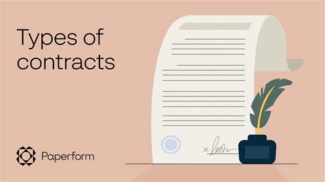 What are the five types of contracts