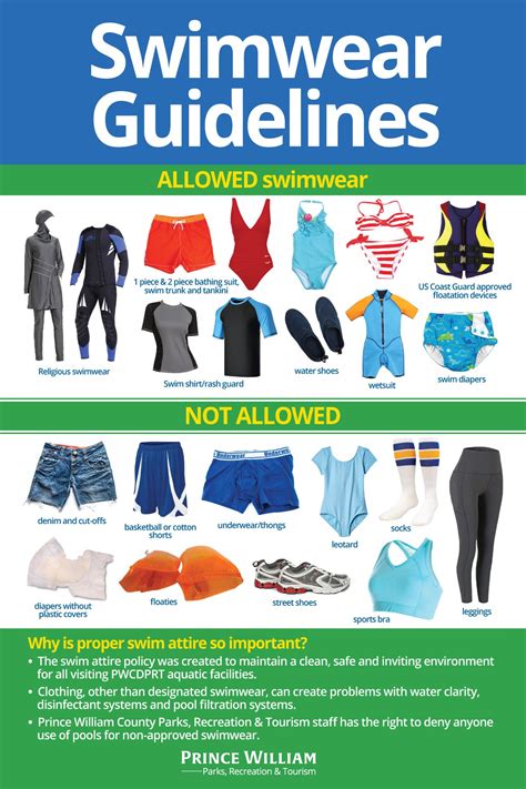 What are the rules for swimsuits