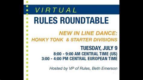 What are the rules of a roundtable