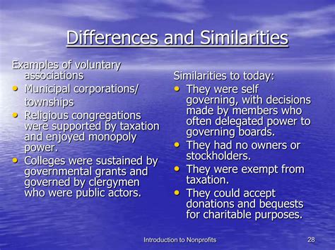 What are the similarities and differences in the governmental ...