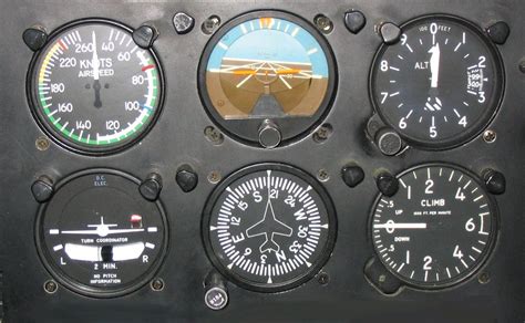 What are the six basic flight instruments