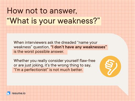 What are your weaknesses Interview Questions Sample Answers