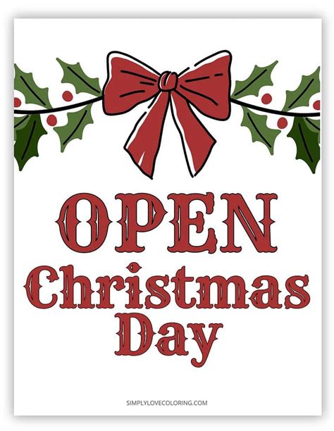 What can open on Christmas Day