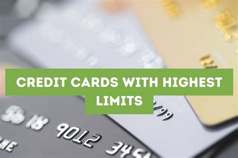 What cards give the highest limits. Things To Know About What cards give the highest limits. 