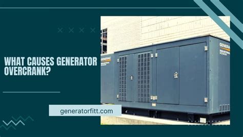 What causes generator overcrank. The overcrank 1100 alarm basically means that the unit is trying to crank, has a good crank signal from the ignition coils ... Also, What causes generator under voltage? ... 