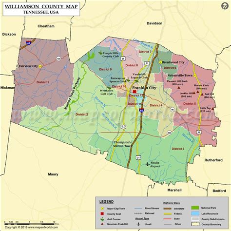 What cities and towns are in Williamson County, TN? - Spring Hill, TN