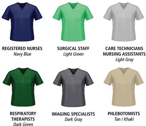 Some colors that may suit you include blue and green or purple and pink. One main reason large hospitals may require different color scrubs is to differentiate between departments. For instance, you might see surgeons with green or blue scrubs while nurses who deal with infants might be in pink.. 