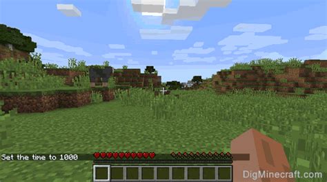 What command makes it day in minecraft