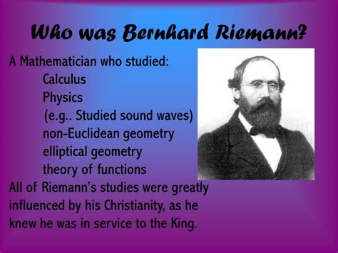 What did bernhard riemann discover