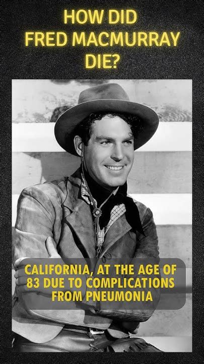 What did fred macmurray die from