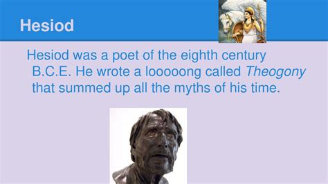 What did hesiod write