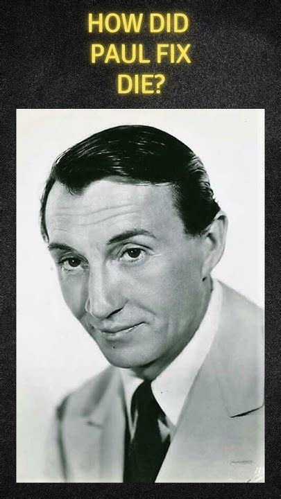 What did paul fix die of