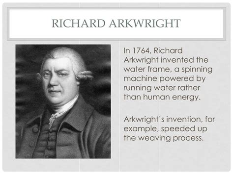 What did richard arkwright do