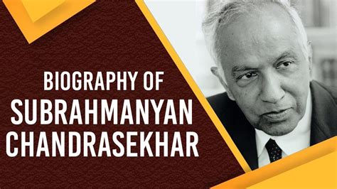 What did subrahmanyan chandrasekhar discover