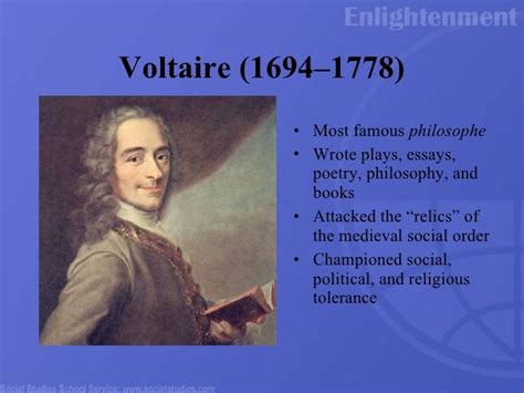 What did voltaire do for the enlightenment