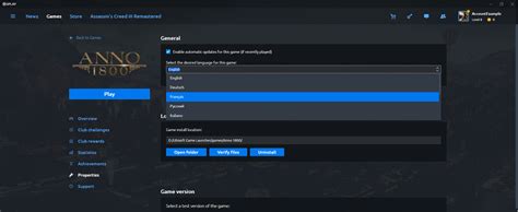 What do I do if I am missing a supported language for an Ubisoft game