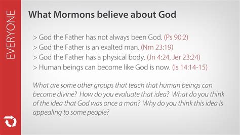 What do mormons believe about jesus. What Do Mormons Believe about Satan? The Church of Jesus Christ of Latter-day Saints is focused on Jesus Christ, the Son of God, and His teachings. This is how it should be. One topic on which we should not dwell long is the topic of Satan, also known as Lucifer, the son of the morning. However, it is important to know who he is, how he … 