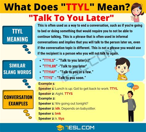 What do ttyl mean in text language