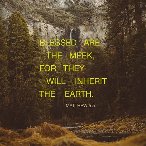 What does "meek" mean in Matthew 5:5?