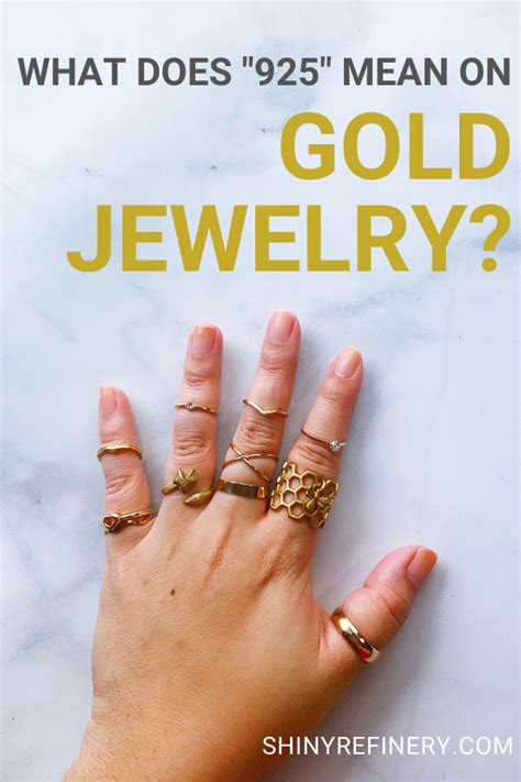True gold jewelry does not have a 925 stamp on it, since a 925 stamp indicates that a piece of jewelry is made of genuine sterling silver. Gold is stamped with a K to indicate how .... 