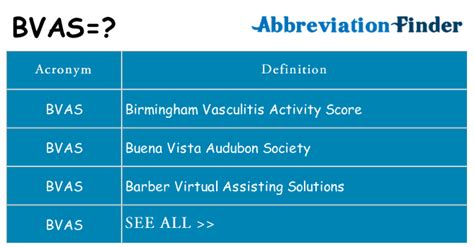 What does BVAS stand for? - abbreviations