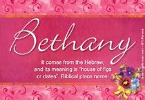 What does Bethany mean? - Definitions.net