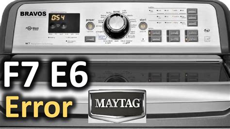 What does E61 mean on Logik washing machine?