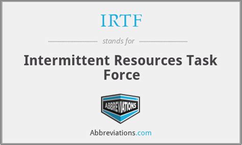 What does IRTF stand for? - abbreviations.com