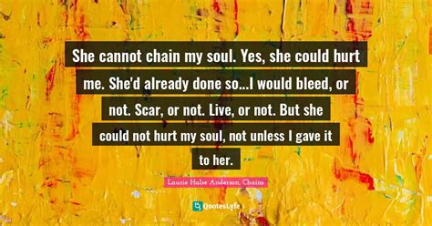 What does Isabel mean when she says she Cannot chain my soul ...