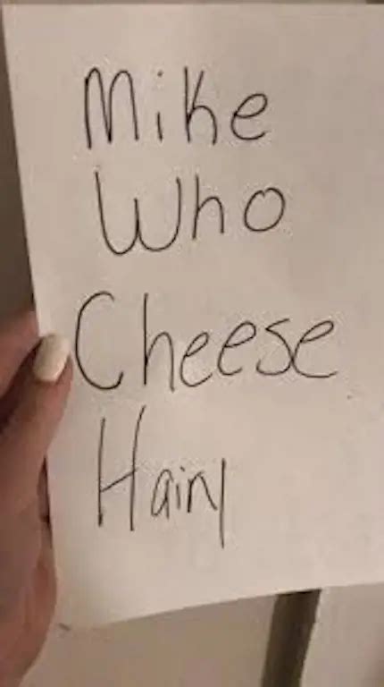 What does Mike who cheese hairy. mean? - HiNative