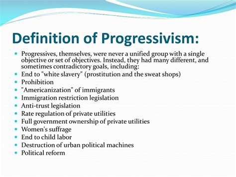 What does PROGRESSIVE PARTY mean? - Definitions.net