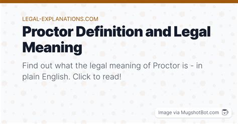 What does Procter mean? - Definitions.net