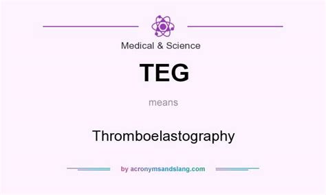 What does TEG stand for? - abbreviations