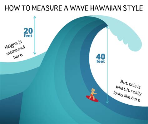 What does a 20 ft wave look like