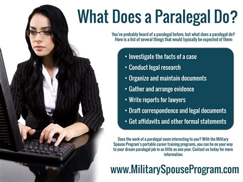 What does a paralegal do. About Paralegals · Serve as a third-party witness to the signing of a document after having verified the identity of the person signing. · Verify that those ... 