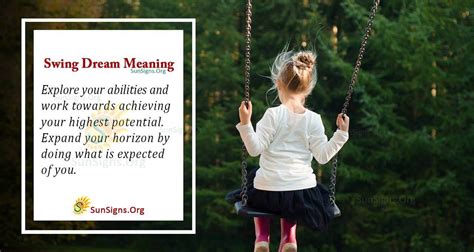 What does a swing symbolize