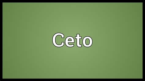 What does ceto mean in Italian? - WordHippo