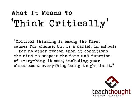 What does critical thinking mean. In today’s fast-paced world, the ability to think critically is a valuable skill that can greatly benefit individuals in their personal and professional lives. One effective way to... 