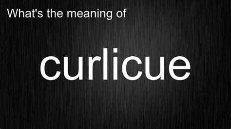 What does curlycue mean - Definition of curlycue - Word finder