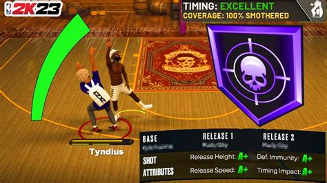 Nov 3, 2022 · Release 1: Kobe Bryant (Pg 5) Release 2: Gordan Hayward (Pg. 10) Shot: A- Height | A+ Def. Immunity. Attributes: A Speed| A- Timing Impact. Release Speed: MAX. Blending: Kobe 54/46 Hayward. This build can cater to different needs, allowing your jumper to achieve at least an A- in all categories. Thanks to the players who shared it on Youtube! 