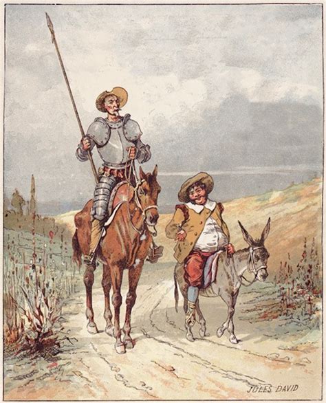 The character Don Quixote is an idealistic, chivalrous