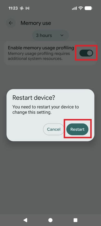 What does enable memory usage profiling do