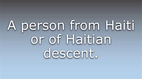 Other Meanings of HAITI As mentioned above, the HAITI has other meanings. Please know that five of other meanings are listed below. You can click links on the left to see detailed information of each definition, including definitions in English and your local language.. 