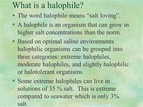 What does halophile mean? - Definitions.net