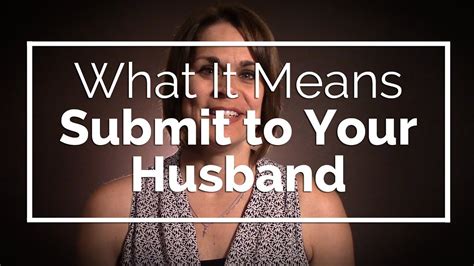 What does it mean to submit to your husband. To submit biblically to your husband, you must be in submission to the Lord. Paul states (5:22), “Wives, be subject to your own husbands, as to the Lord.” The verb is in italics because it is not in the Greek text, but is carried over from verse 21. ... “As to the Lord” does not mean that a wife must submit to her … 