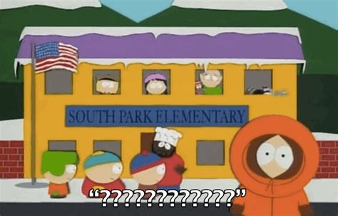 W hat does kenny say in the 9th season intro. song of South Park? S easons 1-2: "I like girls with big fat titties, I like girls with big vaginas." Seasons 3-5: "I have got a ten inch penis, use your mouth to help me clean it." Kenny doesn't appear in Season 6, so he has no part in the opening credits. For Season 7-9 "Someday I'll be old enough ... .