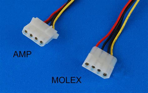 What does male and female molex connector mean