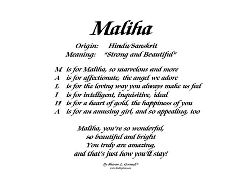 What does maliha mean? - definitions.net